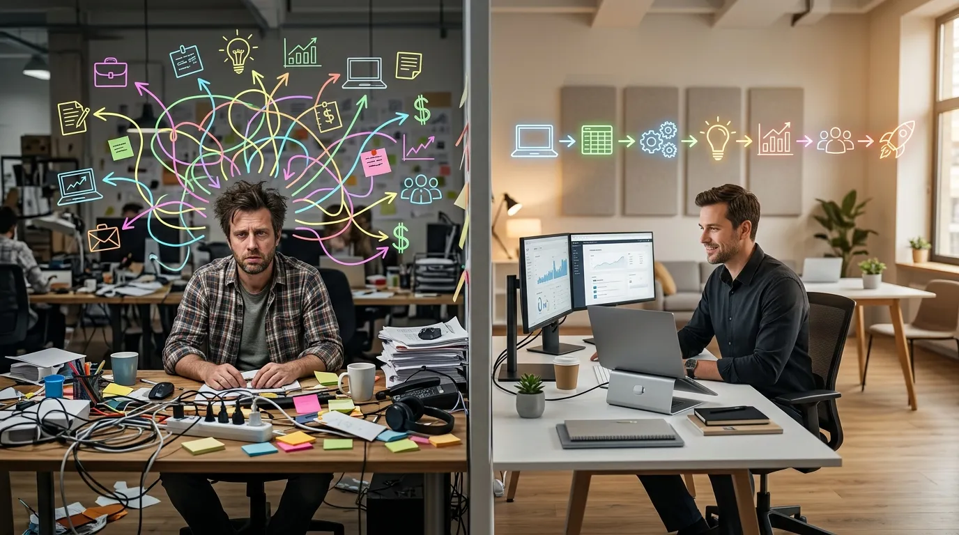 Imagen ilustrativa sobre automatización procesos startup