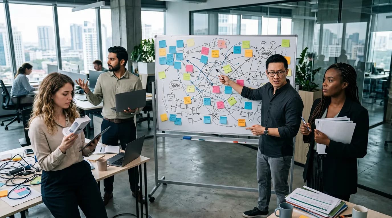 Imagen ilustrativa sobre alineamiento equipo startup