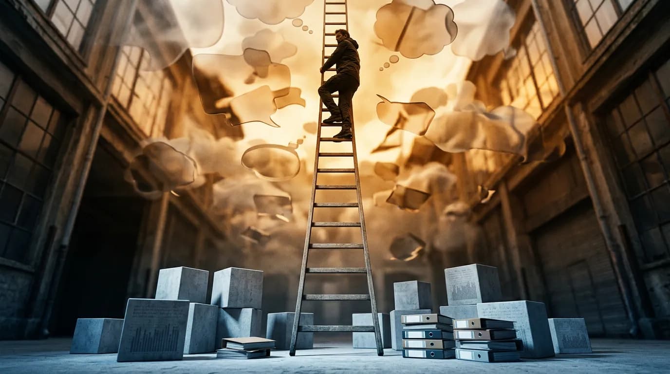 Imagen ilustrativa sobre escalera de inferencia decisiones