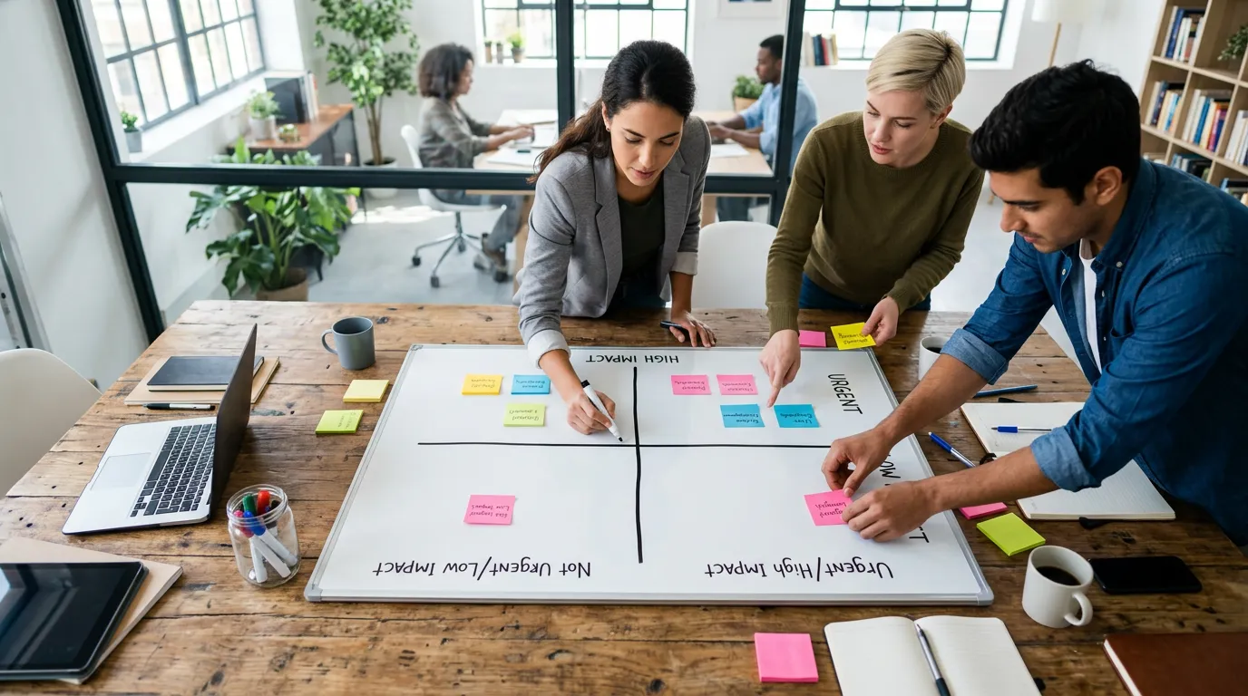 Imagen ilustrativa sobre matriz impacto esfuerzo startup